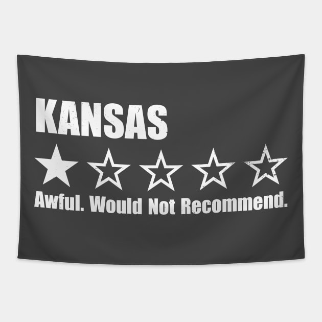Kansas One Star Review Tapestry by Rad Love