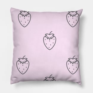 Cute Strawberry Pattern Pillow