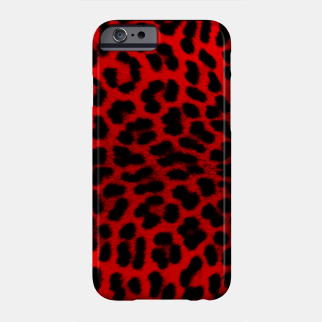 red and black leopard print