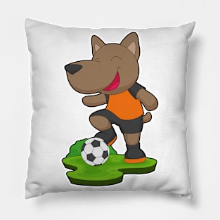 Dog Soccer player Soccer Pillow