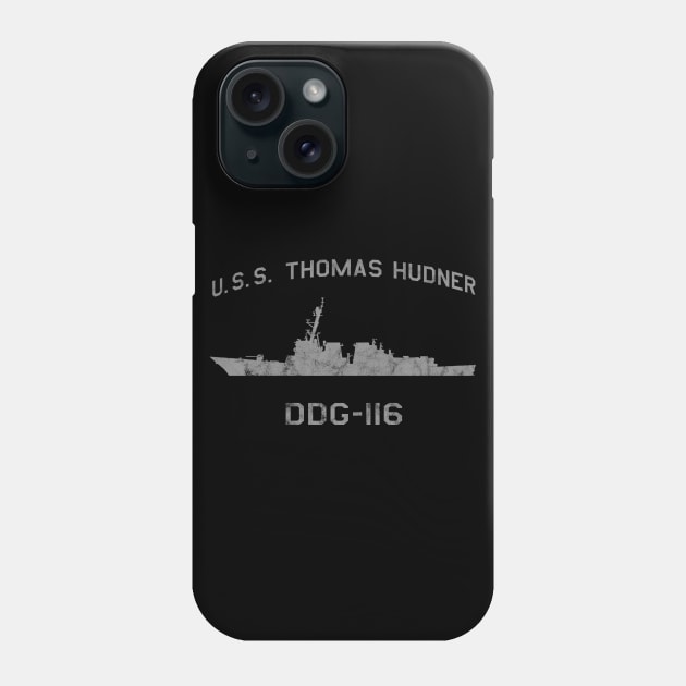 DDG-116 USS Thomas Hudner Ships Profile Phone Case by DesignedForFlight