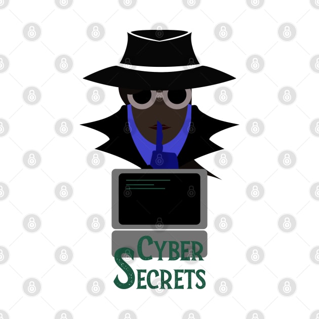 Lady Black (Cyber Secrets Afro): A Cybersecurity Design by McNerdic