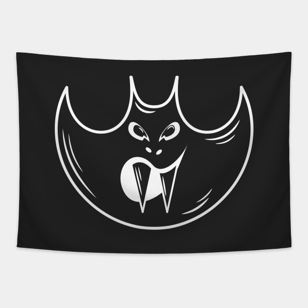 Vampire Bat | Halloween Bat Tapestry by dkdesigns27