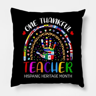 Hispanic Heritage Month One Thankful Teacher Countries Flags Pillow