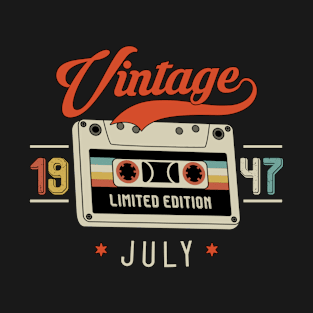 July 1947 - Limited Edition - Vintage Style T-Shirt