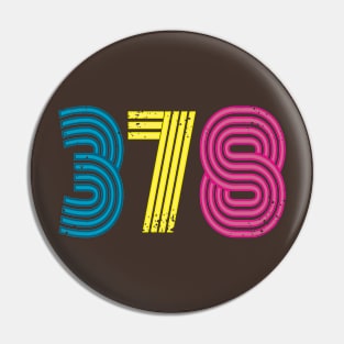 378 (neon distressed) Pin