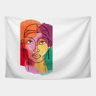 woman face Tapestry