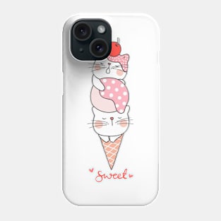 Sweet Ice Cream Cats Phone Case