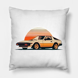 80s Japan Retro Drift Car Pillow