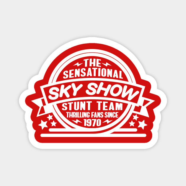 1970 - The Sensational Sky Show (Red) Magnet by jepegdesign