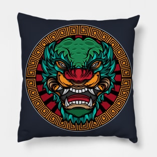 Barong Tiger Warrior - Bali Denpasar Kuta Beach Ubud Pillow