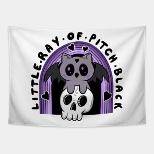 Little ray of pitch black Tapestry