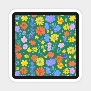 Woodland Meadow Pattern 9 Magnet