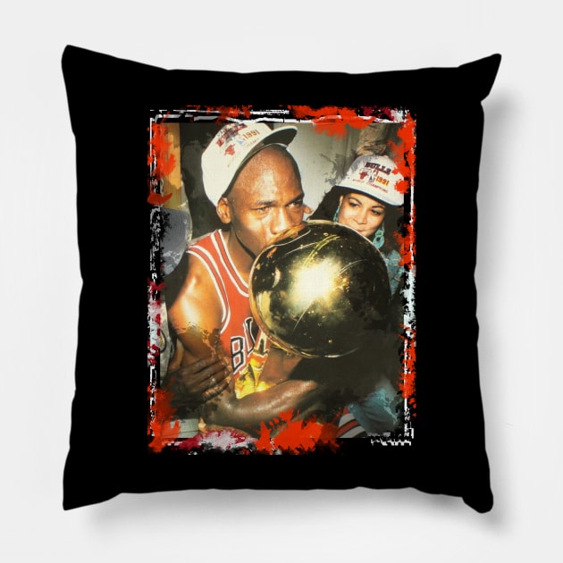 Jordan Kiss Cup Winner Pillow by RBGPEN