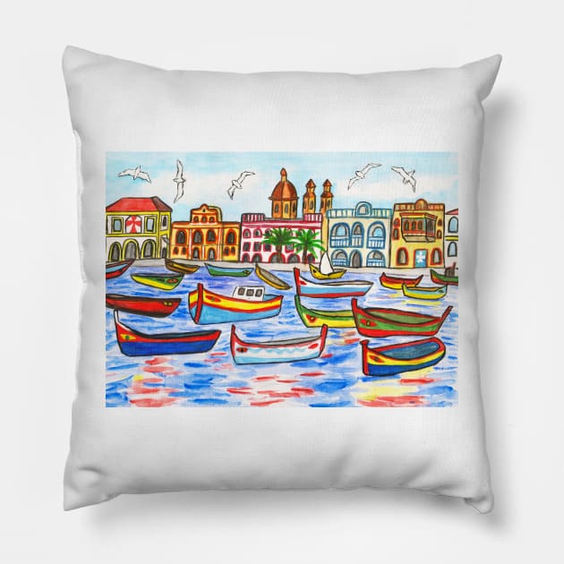 Malta Pillow by IrinaAfonskaya