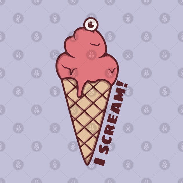 Strange ice cream - I scream by OgyDesign