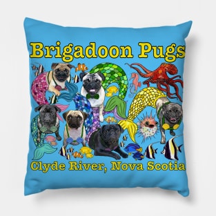 Brigadoon MerPugs! Pillow