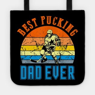 Best Pucking Dad Vintage Retro Fathers Day Gift Tote