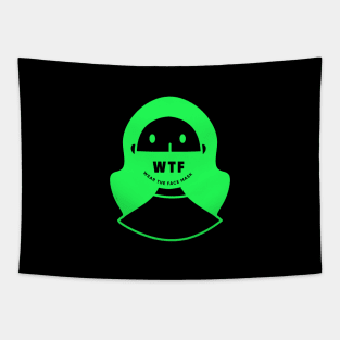 WTF | Wear the Face Mask Tapestry