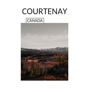 Courtenay British Columbia Canada Nature Landscape Rocky Mountains Souvenir Present Gift for Canadian T-shirt Apparel Mug Notebook Tote Pillow Sticker Magnet T-Shirt