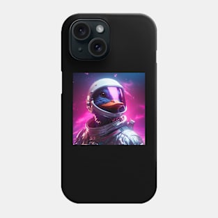 Vaporwave Retrowave Synthwave Duck Astronaut Space Fantasy Illustration Phone Case