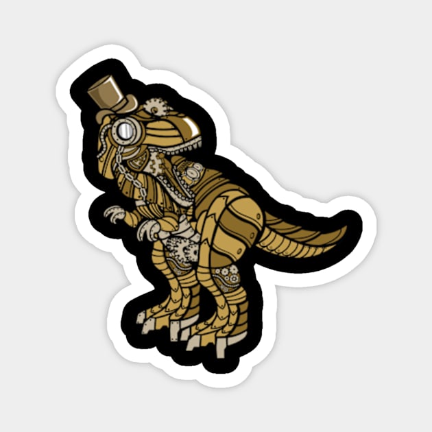 Steampunk-T-Rex Magnet by Eoli Studio