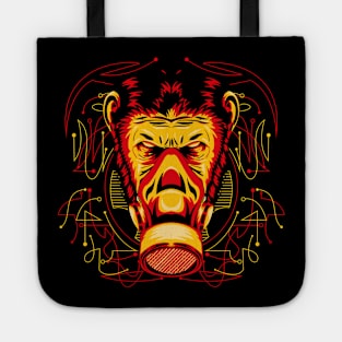 mask ape monkey Tote