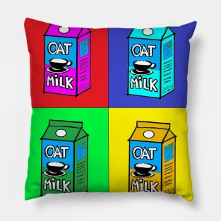 vegan oat Milk PopArt Pillow