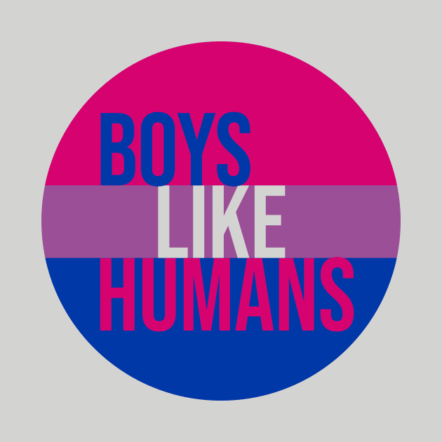 Boys Like Humans - Bisexual Pride Flag by ursoleite