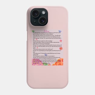 The best Mother’s Day gifts 2022, Mother’s Day poem - You will simply call her mom Beautiful poem about motherhood Phone Case