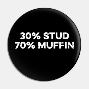 30% Stud 70% Muffin Pin