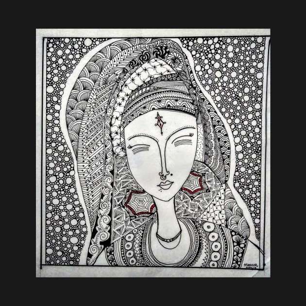 Zen lady by Madhura