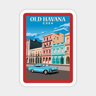 Havana old city travel Magnet