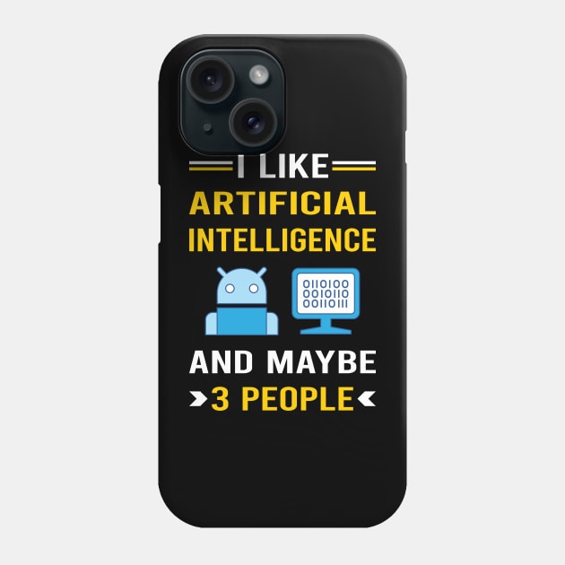 3 People Artificial Intelligence AI Phone Case by Bourguignon Aror