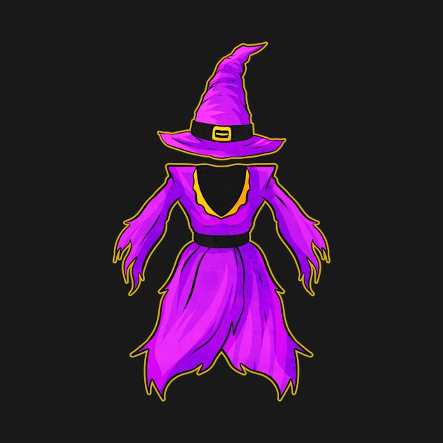 Evil Witch Outfit Hat And Dress Halloween by SinBle