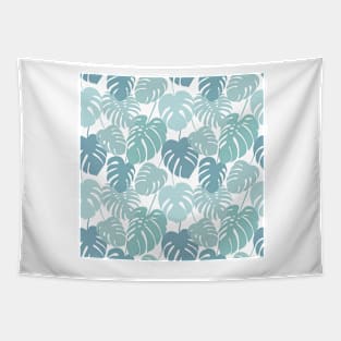 Seamless pattern with tropical monstera leaves Tapestry