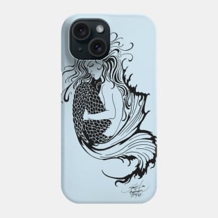 Black Tribal Mermaid Phone Case