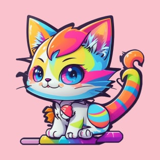 Colorful Cat Cuteness T-Shirt