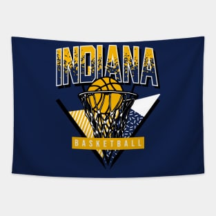 Indiana Basketball 90s Throwback Tapestry