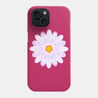 Purple White Aster Flower - Flowery Art Phone Case