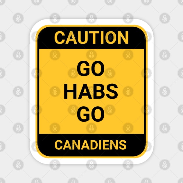 GO HABS GO Magnet by BURN444