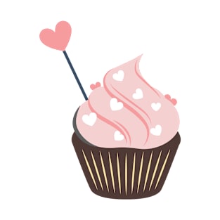 Pink valentine cupcake T-Shirt