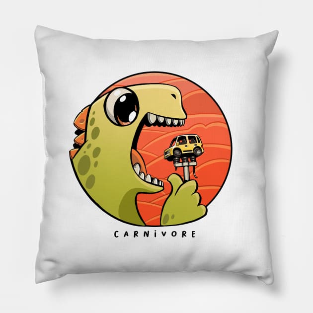 Carnivore Pillow by wakwakruak