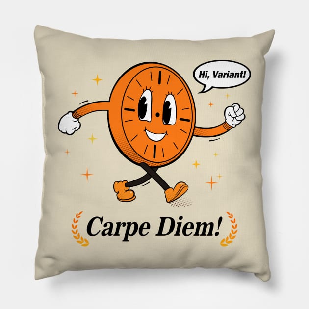 Carpe Diem Pillow by atizadorgris