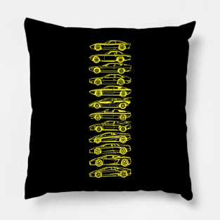 lambo evolution Pillow