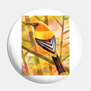 Yellow Oriole Pin