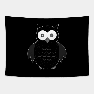 Black & White Owl Tapestry