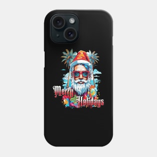 Christmas in Paradise: Merry Holidays with Santa Phone Case