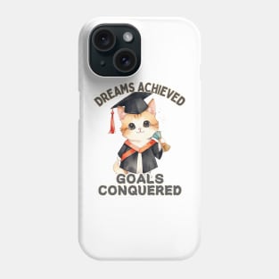 School's out, Dreams Achieved, Goals Conquered! Class of 2024, graduation gift, teacher gift, student gift. Phone Case