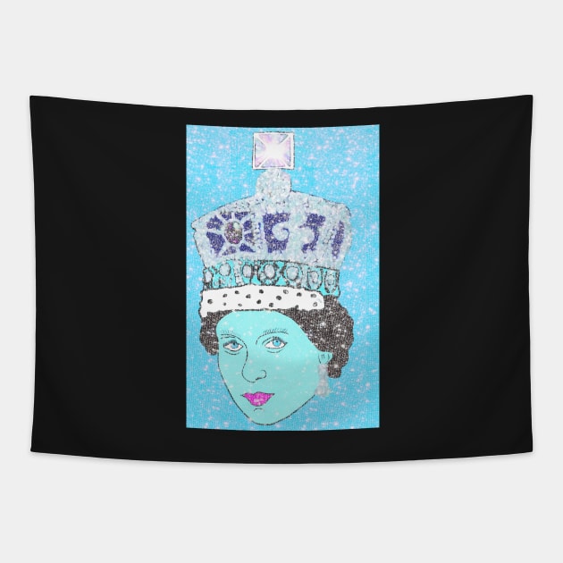 Glitter Queen No. 2 Tapestry by asanaworld